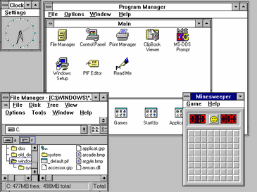 Windows 3.1 desktop